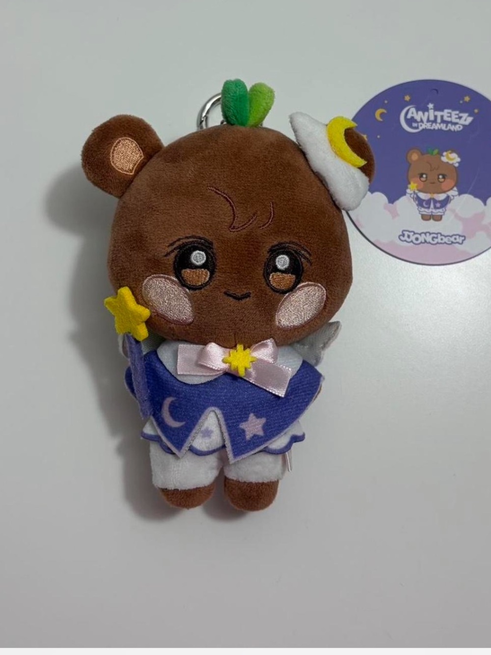 ANITEEZ In Dreamland - Jjongbear Plush Keyring (Guardian Angel Ver.)